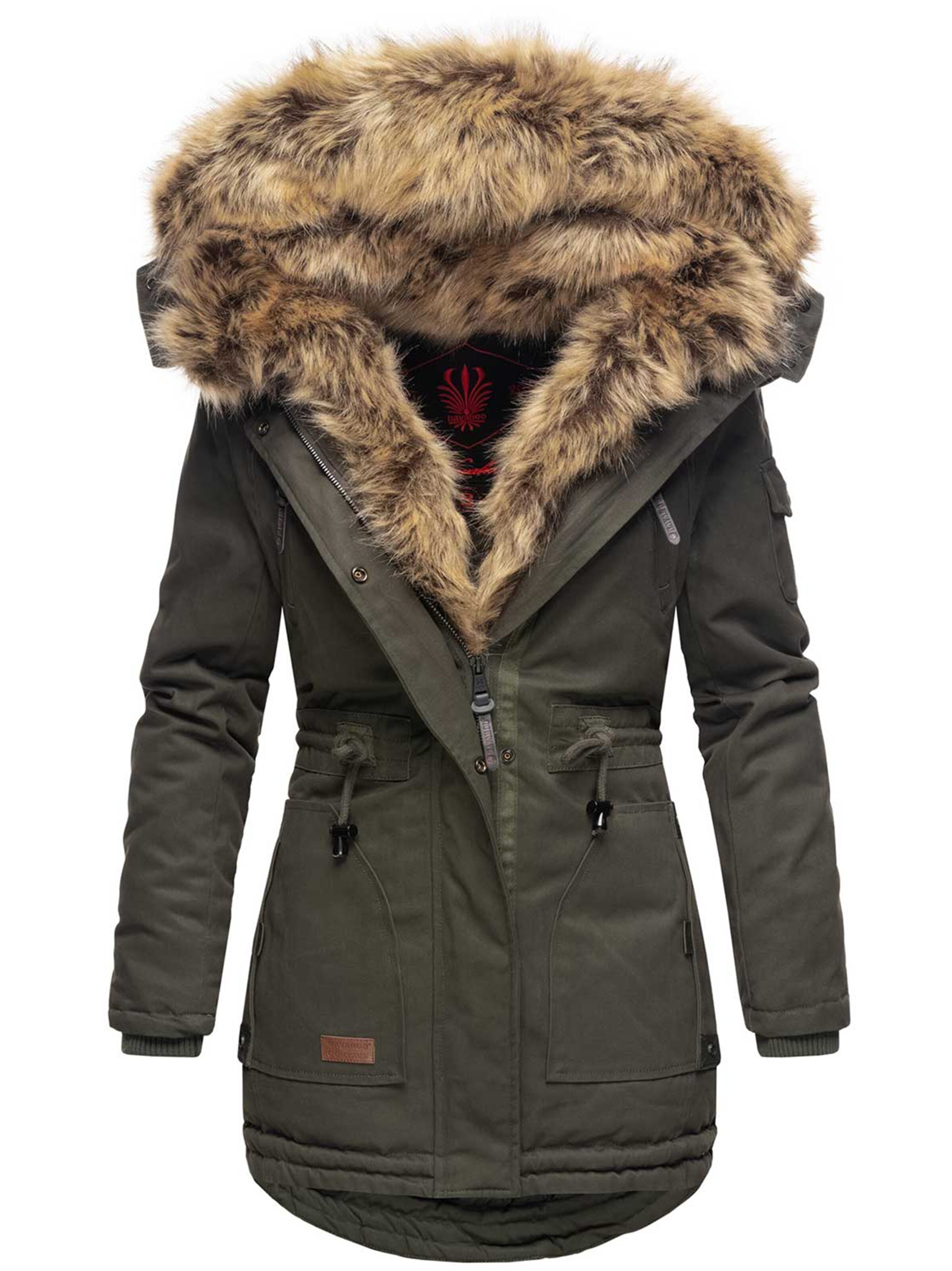 NAVAHOO Parka 'Daria' in Grün