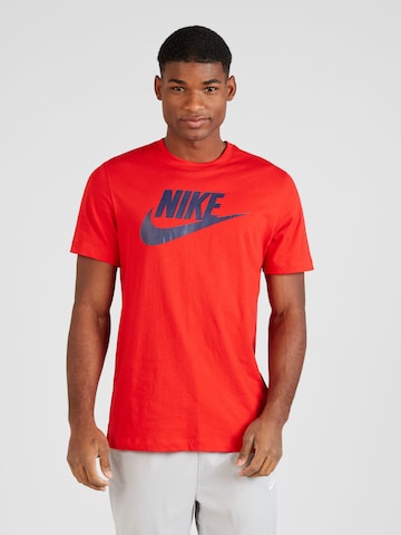 Nike Sportswear Regular fit Μπλουζάκι 'ICON FUTURA' σε κόκκινο: μπροστά