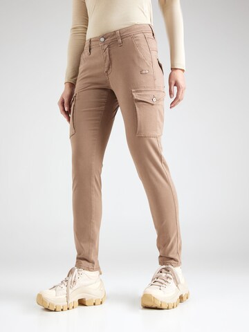 Gang Slimfit Jeans 'Amelie' in Braun: Vorderseite