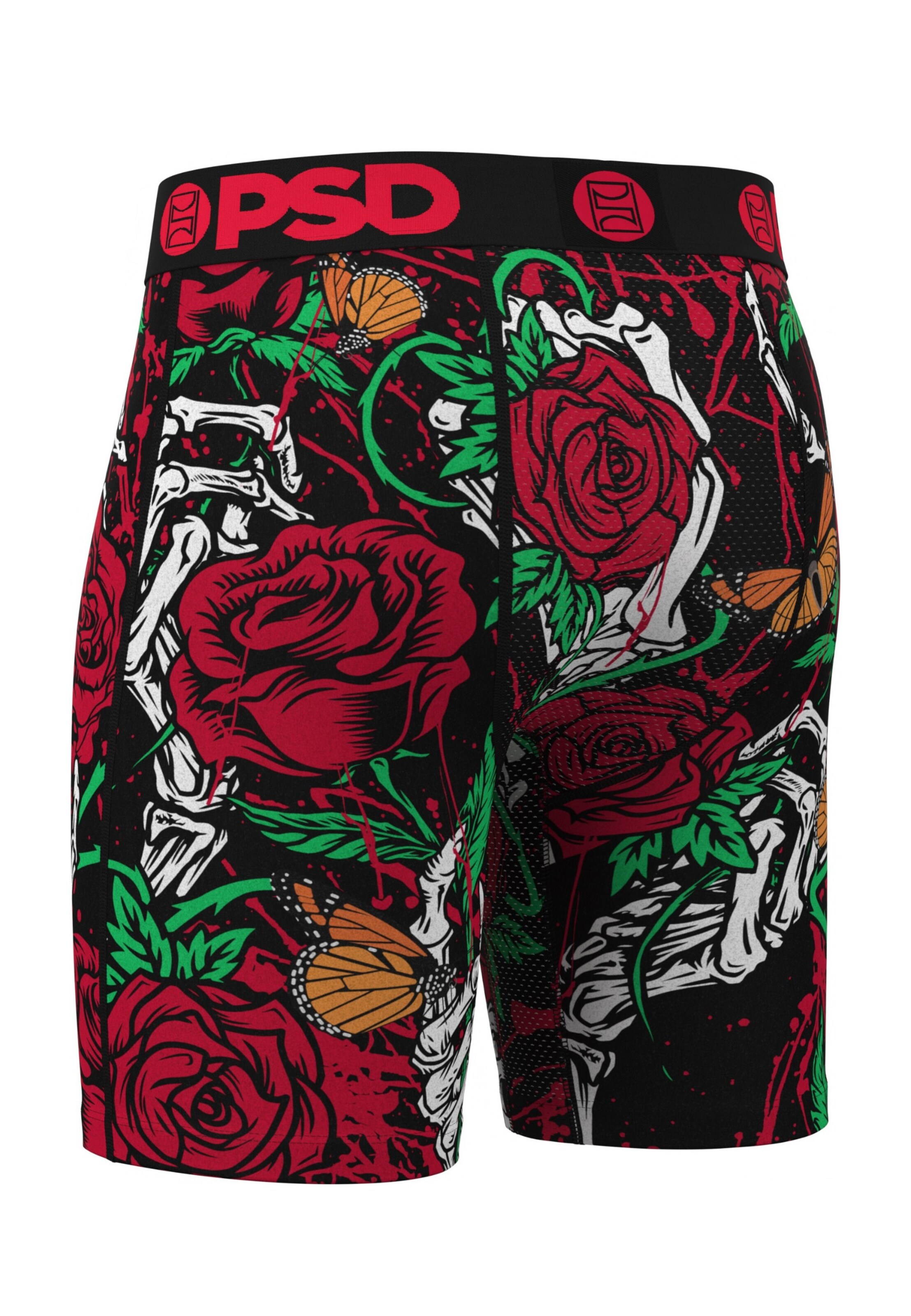 PSD Boxer shorts 'Eternal Roses' in Black