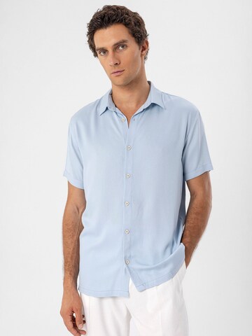 Antioch Regularny krój Koszula biznesowa 'Collar' w kolorze niebieski: przód