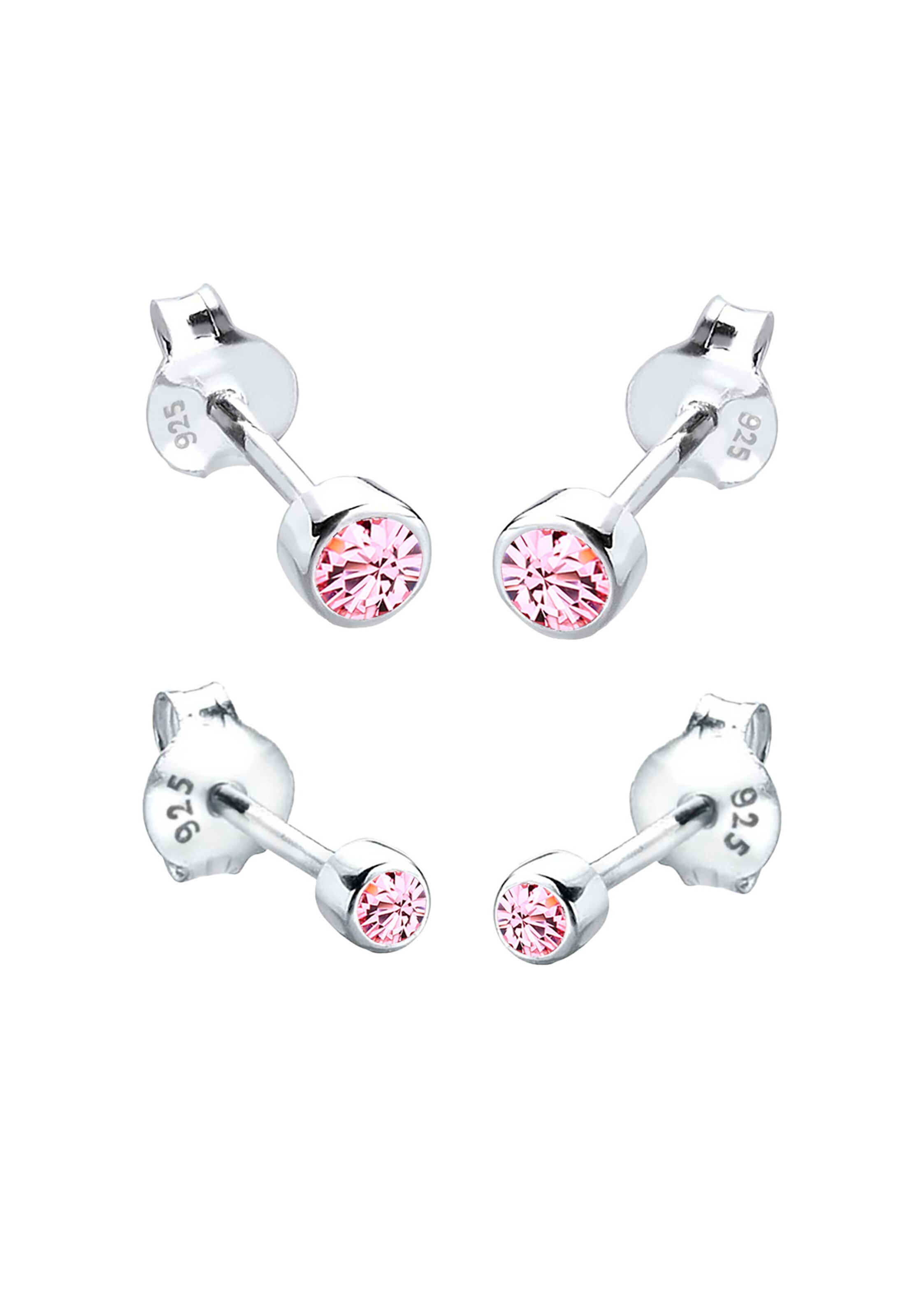 Boucles d'oreilles ELLI en rose : devant