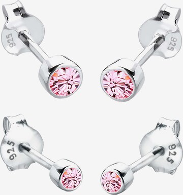 Boucles d'oreilles ELLI en rose : devant