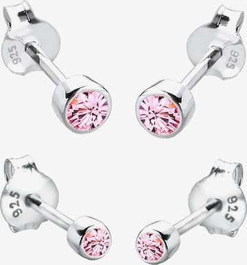 Boucles d'oreilles ELLI en rose : devant