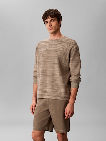 Calvin Klein Jeans Regular Broek in Groen: voorkant