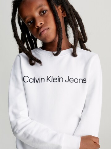Sweat Calvin Klein Jeans en blanc