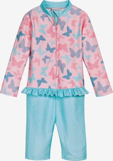 PLAYSHOES Uimapuku 'Schmetterlinge' värissä sininen / vesi / roosa / vaalea pinkki, Tuotenäkymä