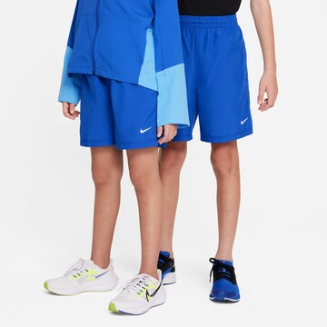 NIKE Regular Sporthose in Blau