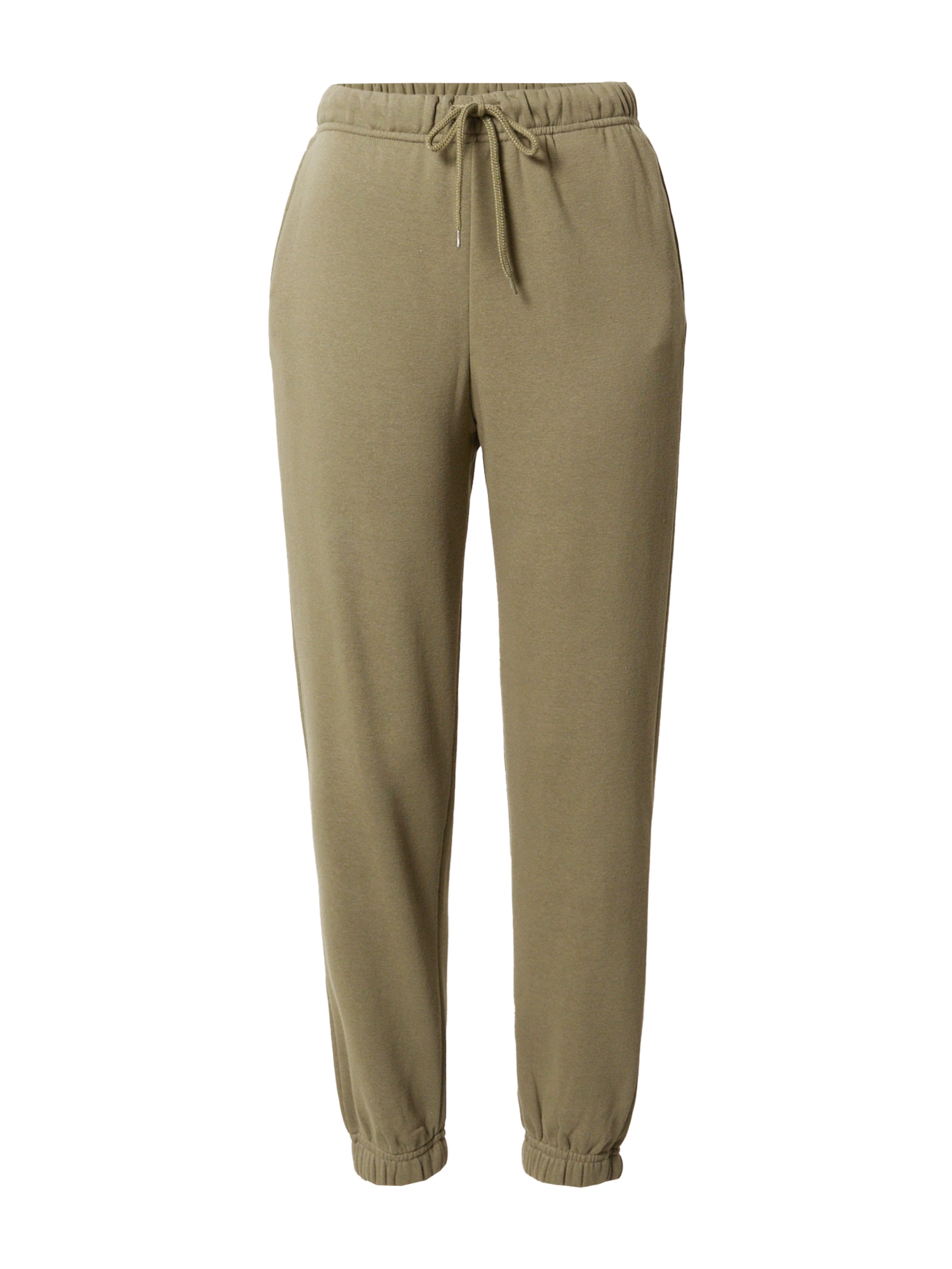 PIECES Püksid 'PCChilli', värv roheline: eest vaates