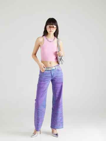 Monki Wide leg Jeans in Lila