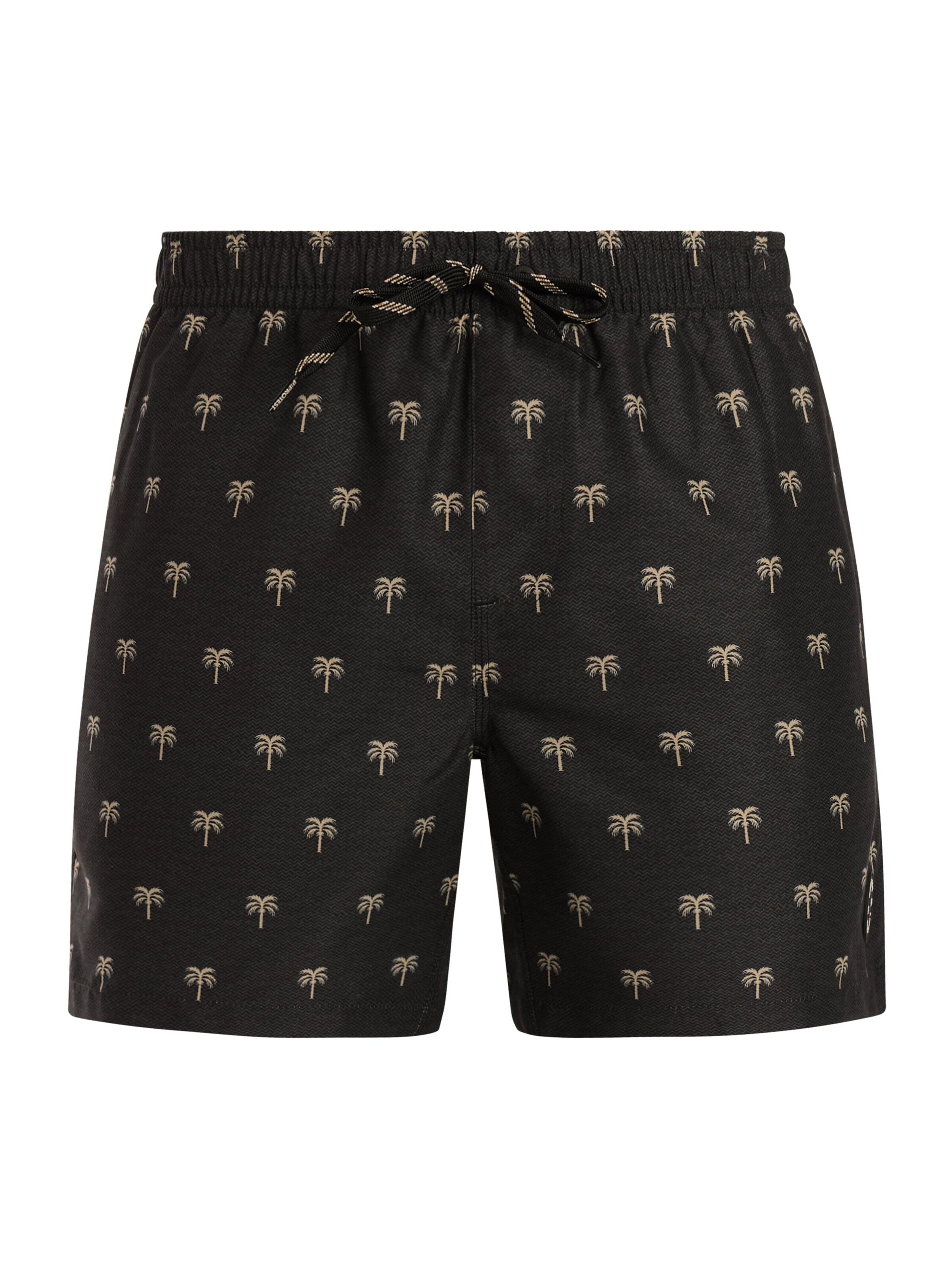 PROTEST Badeshorts 'PRTMascot'‌‌‌‌‌‌‌‌‌‌ in Schwarz: Vorderseite