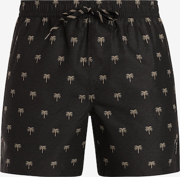 PROTEST Badeshorts 'PRTMascot' in Schwarz: Vorderseite