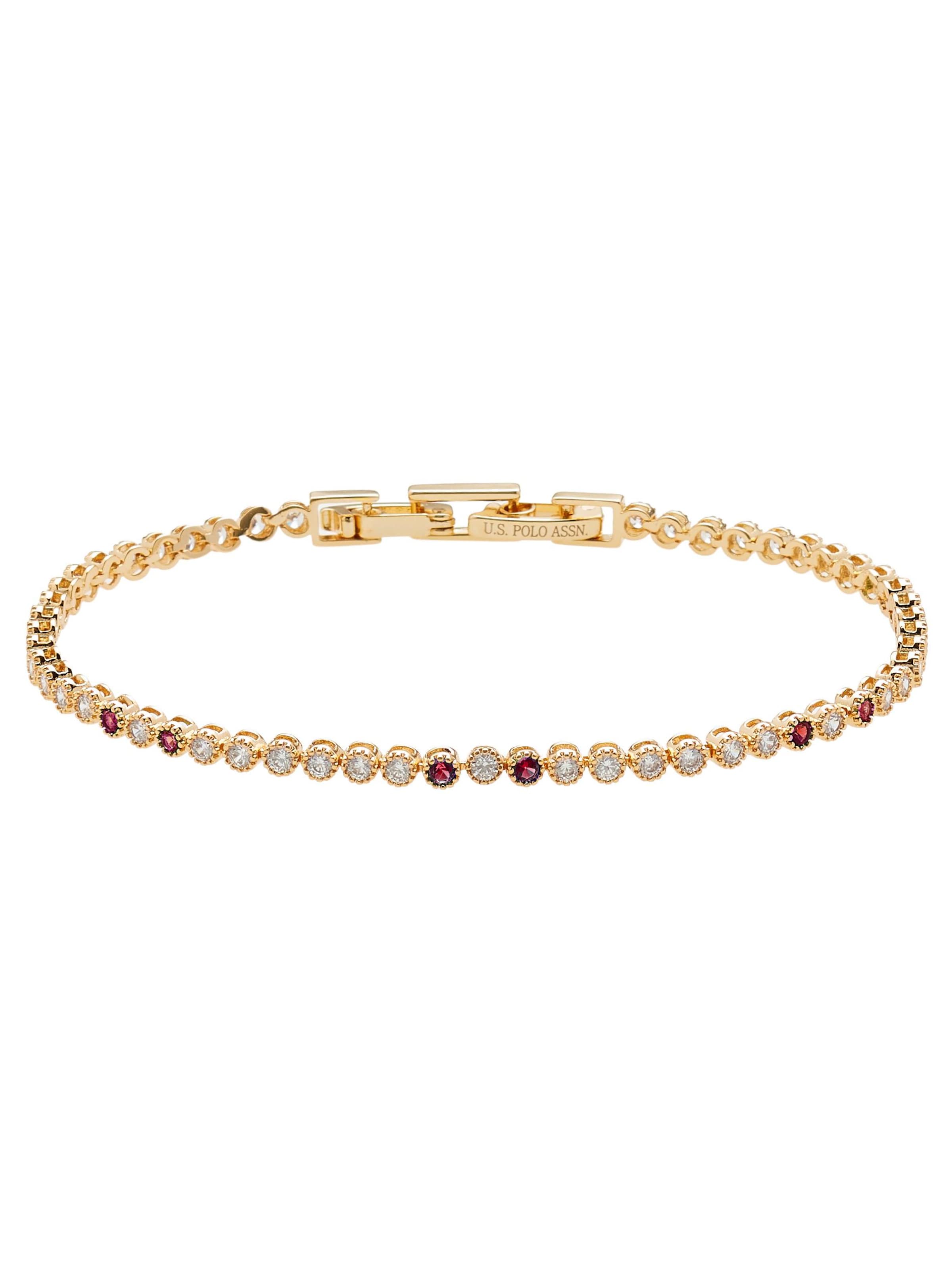 U.S. POLO ASSN. Armband 'Cassidy'‌‌‌‌‌‌ in 17,5 cm in gold, Produktansicht