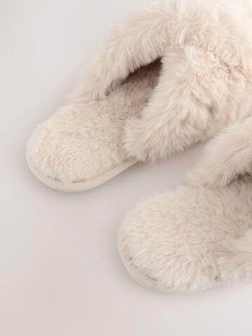 Next - Zapatillas de casa en beige
