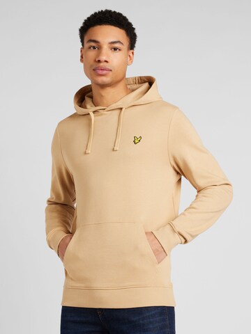 Lyle & Scott Sweatshirt in Bruin: voorkant