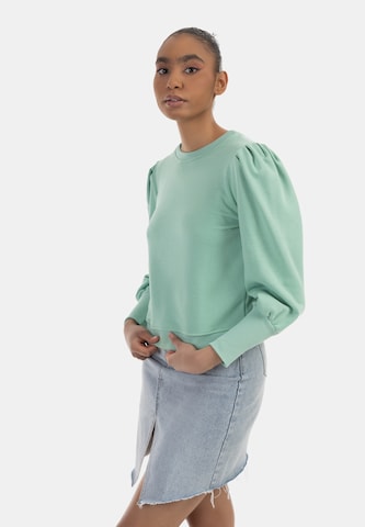 MYMO Sweatshirt in Groen: voorkant