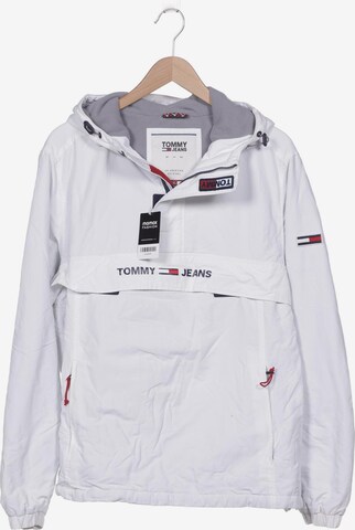 Tommy Jeans Jacke XL in Weiß: predná strana