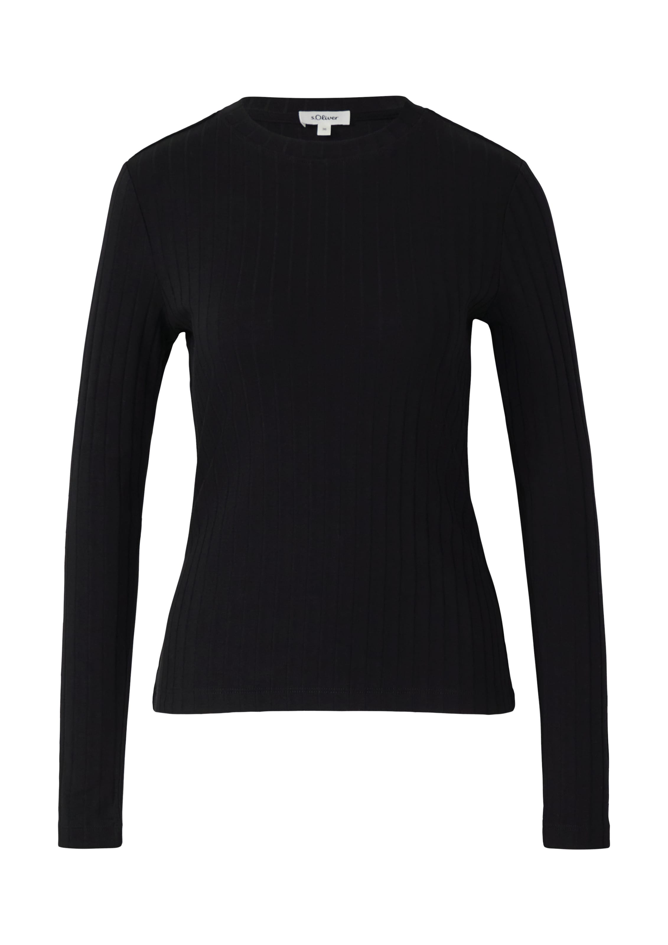 s.Oliver Shirt in Zwart: voorkant