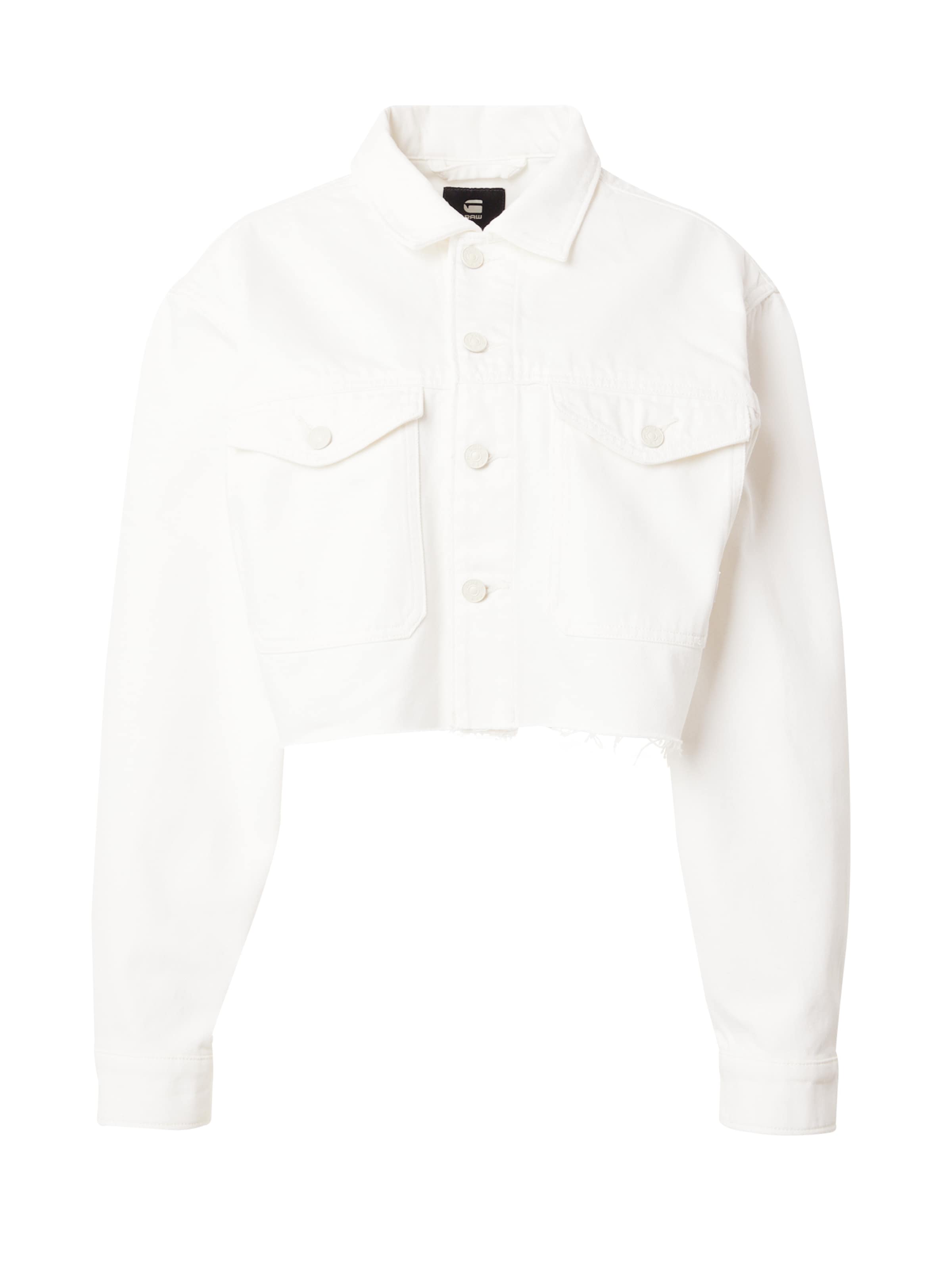 G-STAR Φθινοπωρινό και ανοιξιάτικο μπουφάν σε λευκό: μπροστά