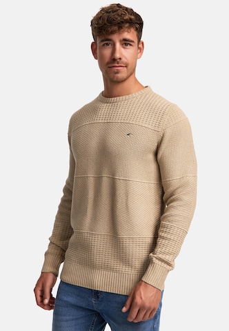 INDICODE JEANS Sweater ' Justice ' in Beige