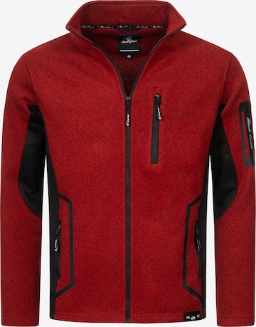 Rock Creek Fleecejacke in Rot: Vorderseite