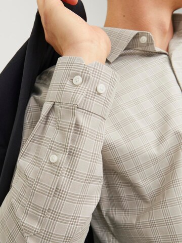 JACK & JONES Slim Fit Hemd 'JPRBLaparker' in Grau