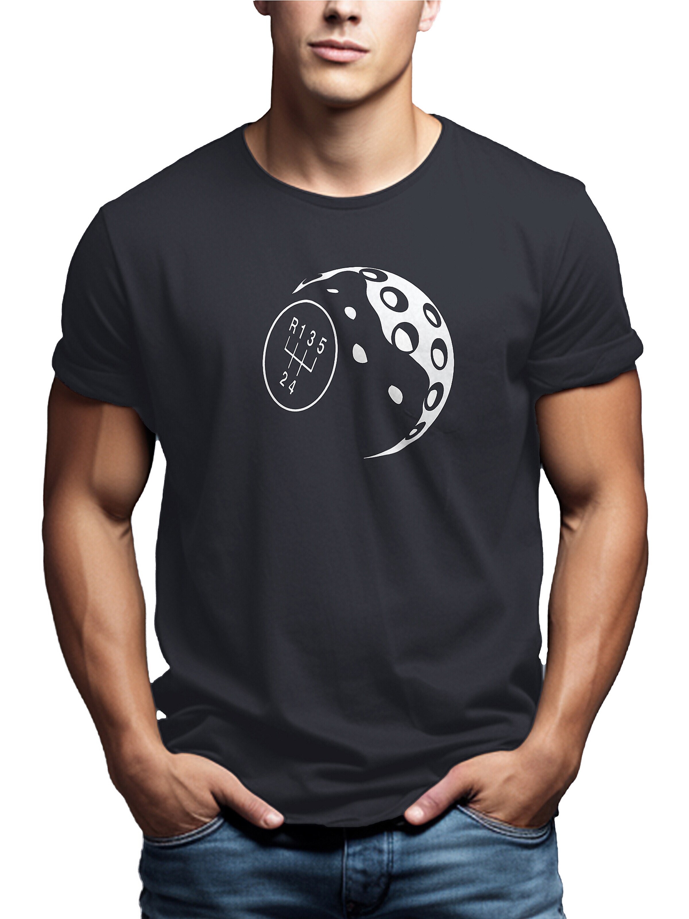 MAKAYA Shirt 'Schaltknauf' in Grey