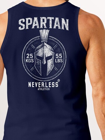 Neverless Shirt 'Barbell Sparta' in Blau