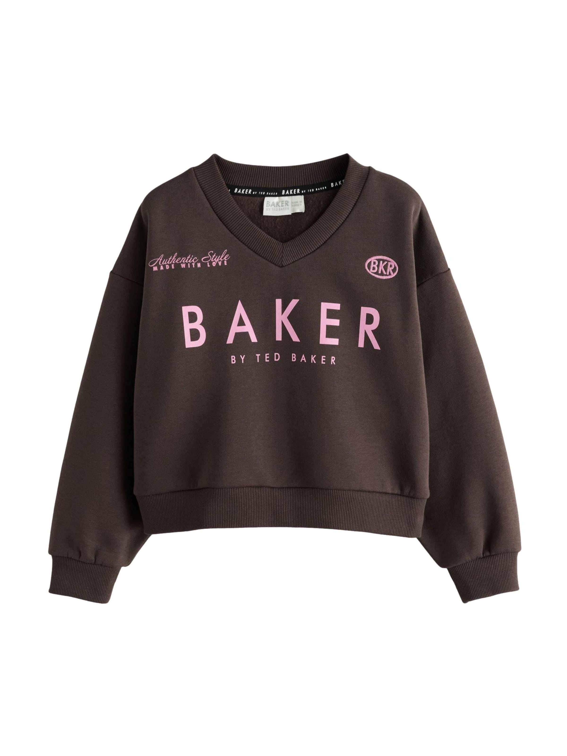 Baker by Ted Baker Sweatshirt in Bruin: voorkant