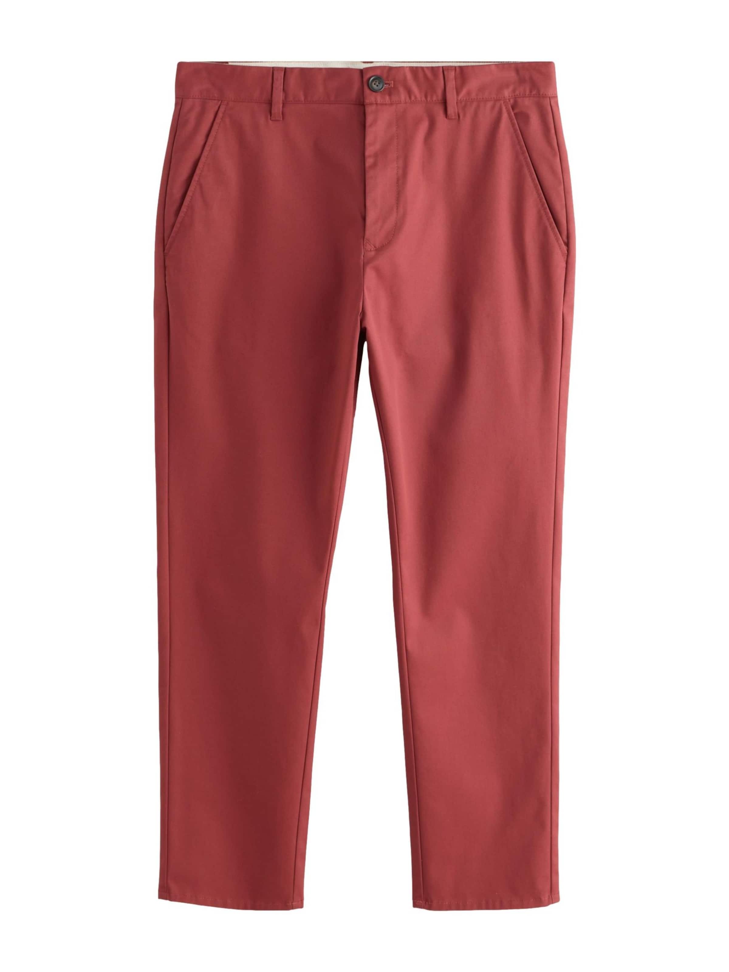 Next Slimfit Hose in Rot: Vorderseite