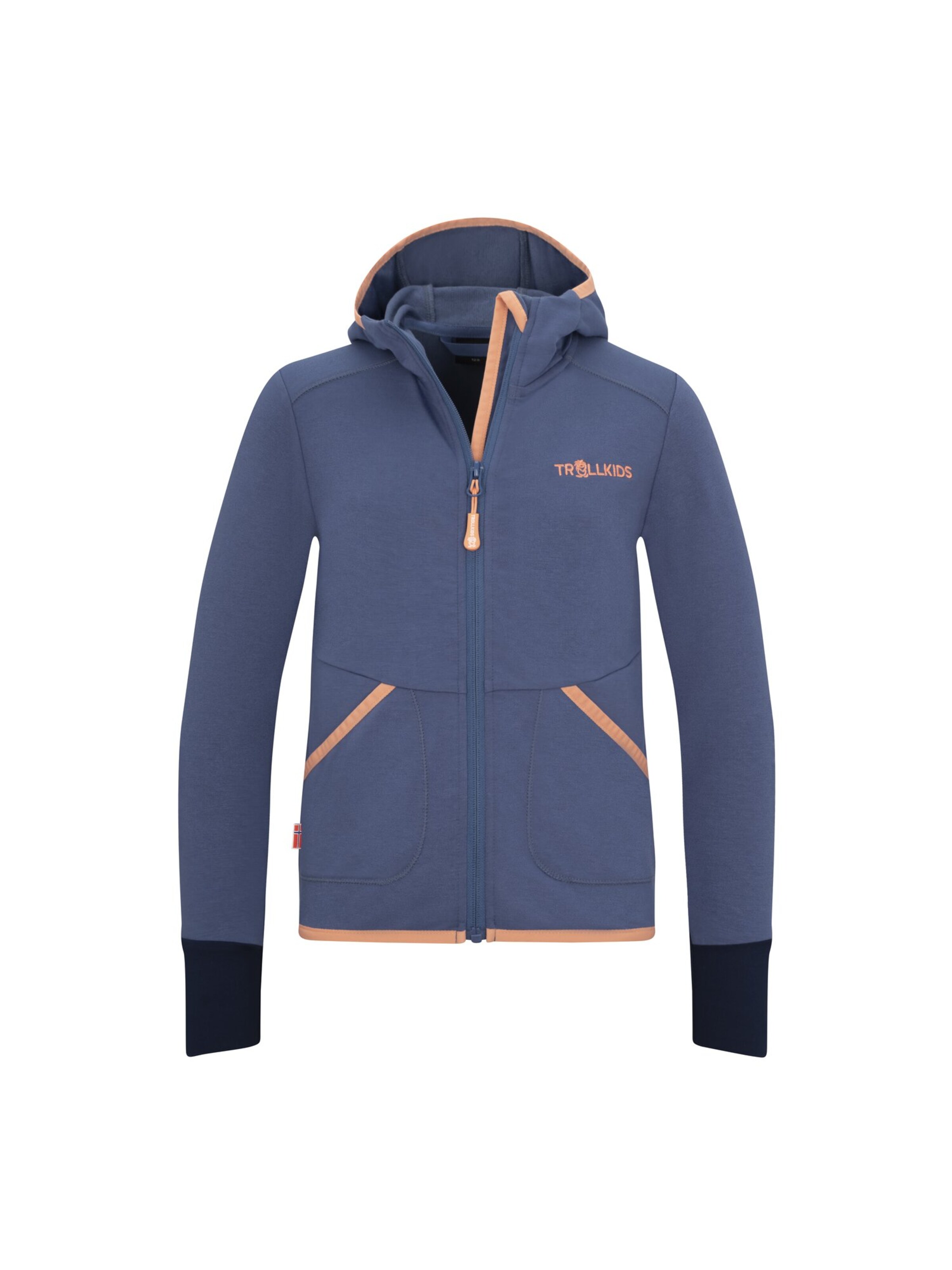 TROLLKIDS Fleece Jacket in Blue: front