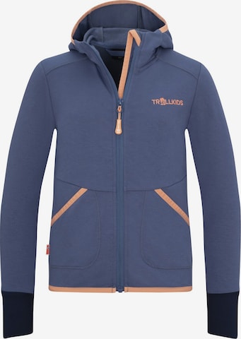 TROLLKIDS Fleece Jacket in Blue: front