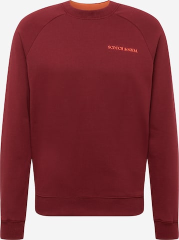 SCOTCH & SODA Sweatshirt in Red: front