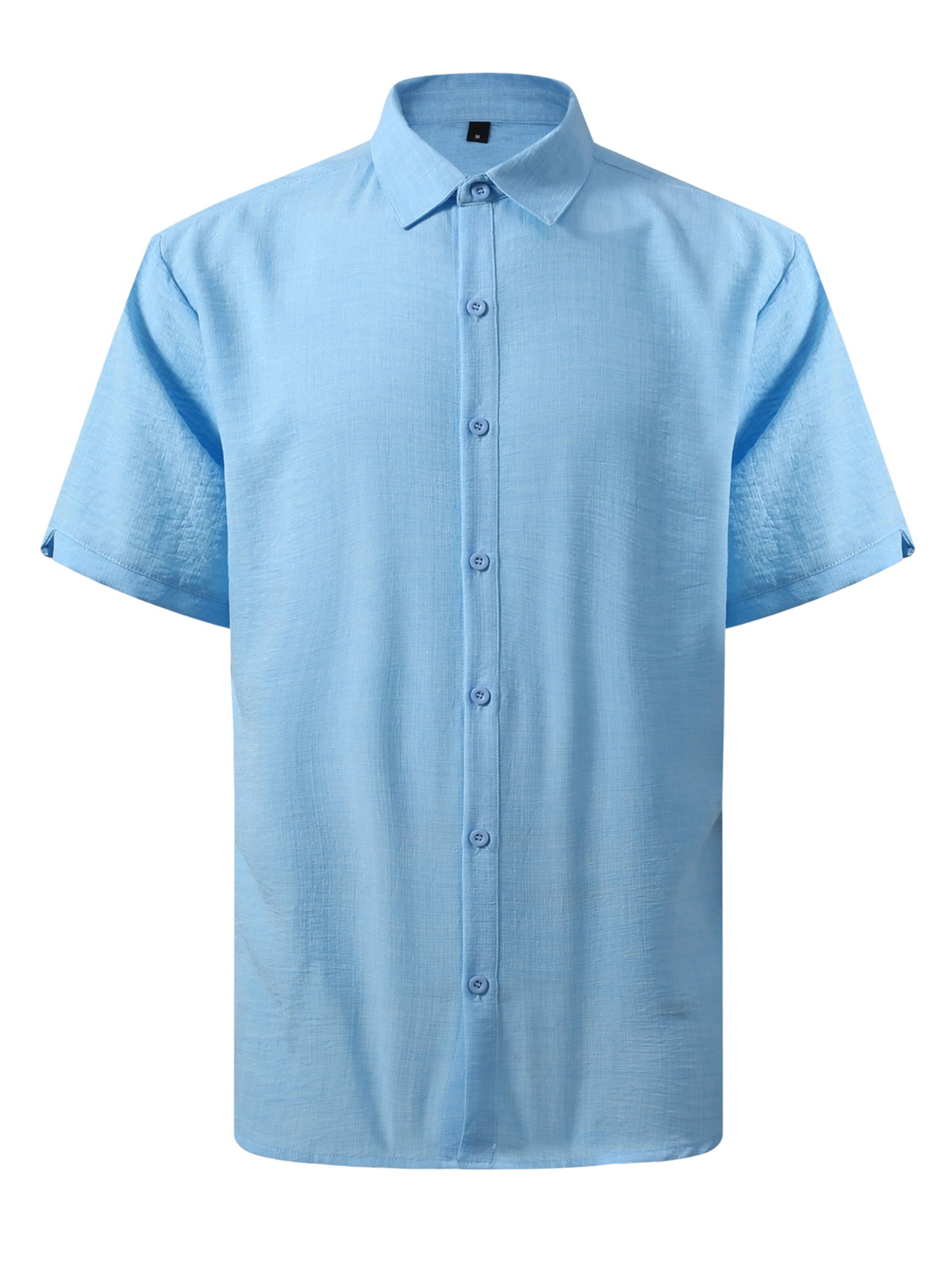 ALLTHEMEN Button Up Shirt 'Leichtmut' in Blue: front