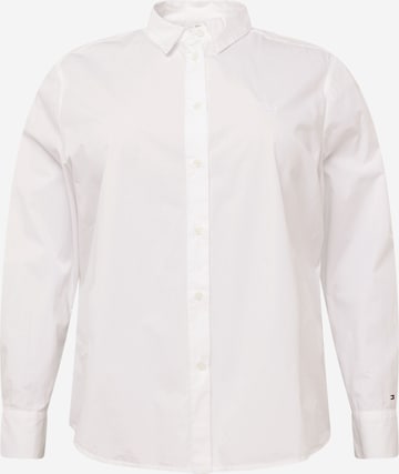 Tommy Hilfiger Curve - Blusa 'ESSENTIAL' en blanco: frente