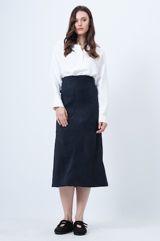 Trend Alaçatı Stili Skirt in Blue: front