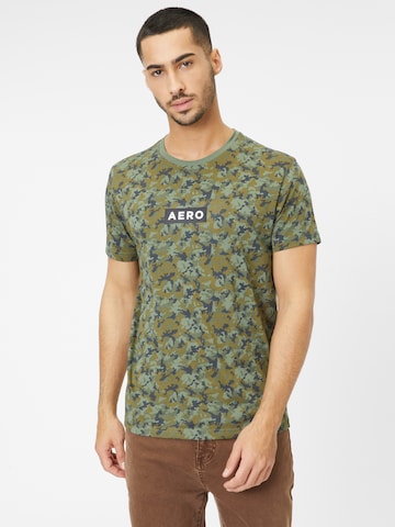 T-Shirt AÉROPOSTALE en vert : devant