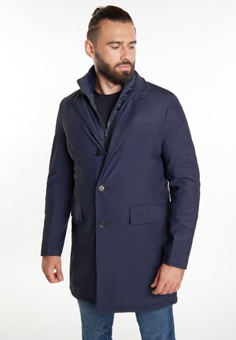 ICEBOUND Between-seasons coat in Blue: front