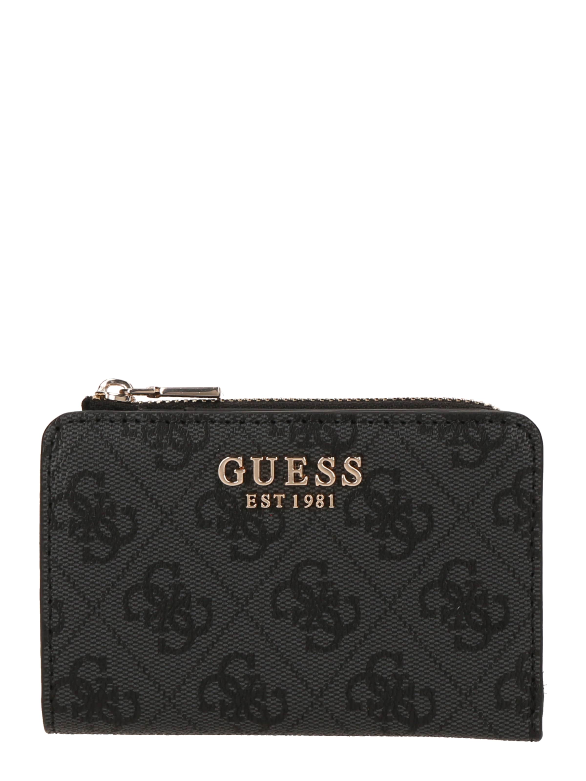 GUESS Wallet &#x27;LAUREL II SLG ZIP ARND CRD CSE&#x27; in Grey: front