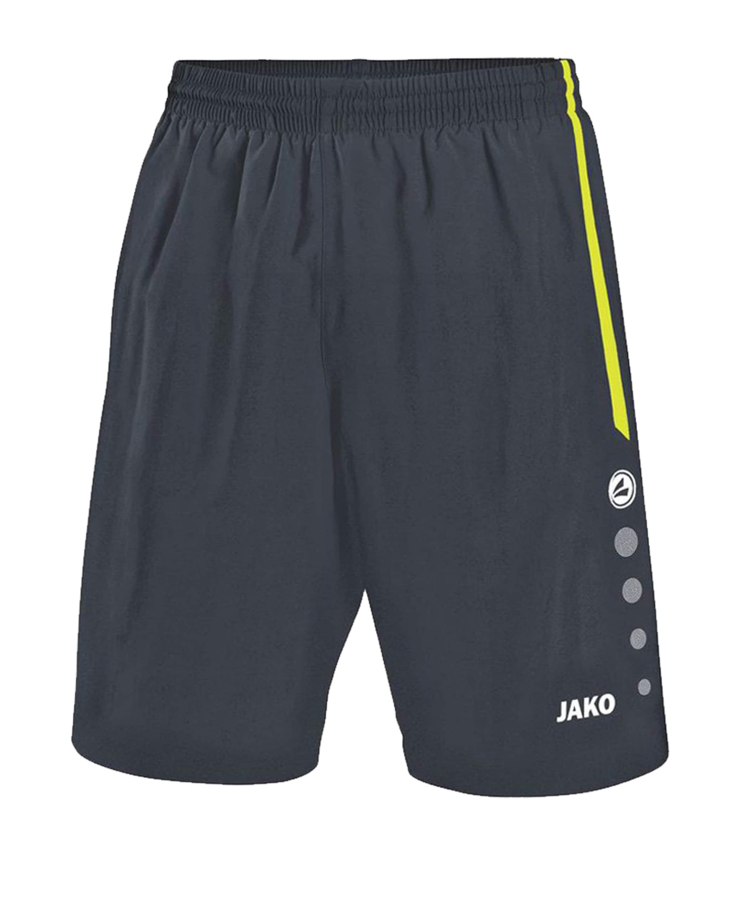 JAKO Workout Pants 'Turin' in Black: front