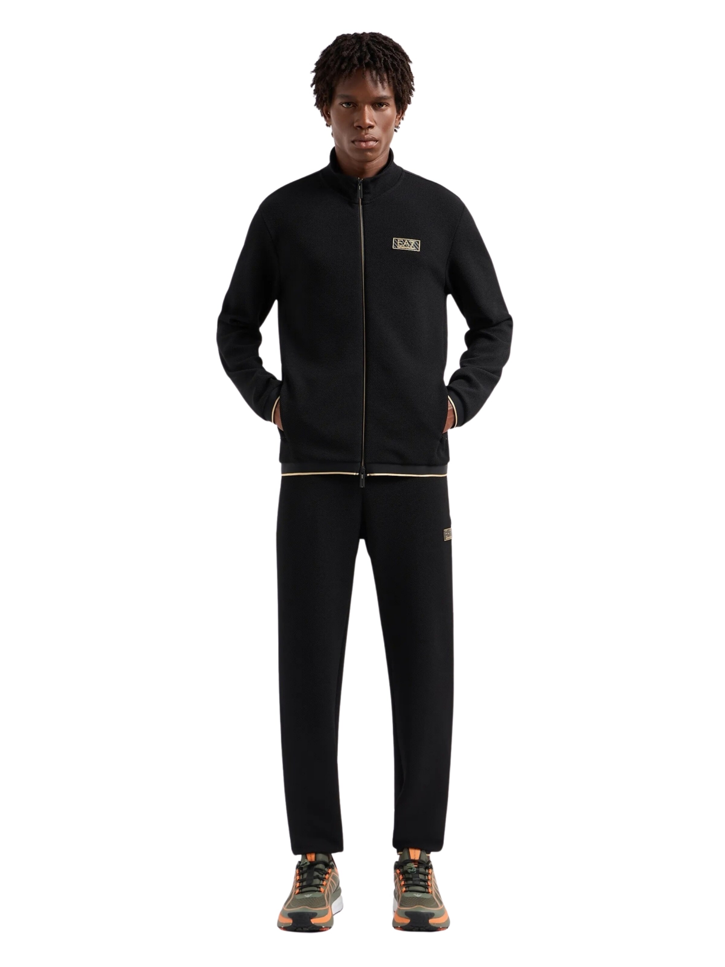 EA7 Emporio Armani Tapered Trousers in Black