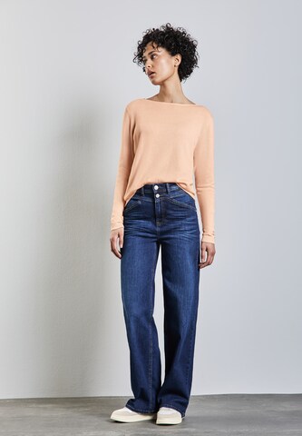 STREET ONE Weicher Strickpullover in Orange