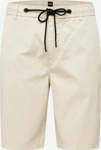 BOSS Orange Regular Shorts 'Taber' in Beige: predná strana