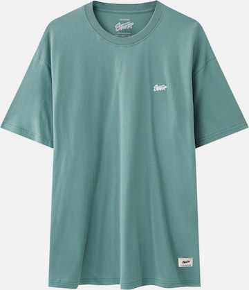 T-Shirt Pull&Bear en vert : devant