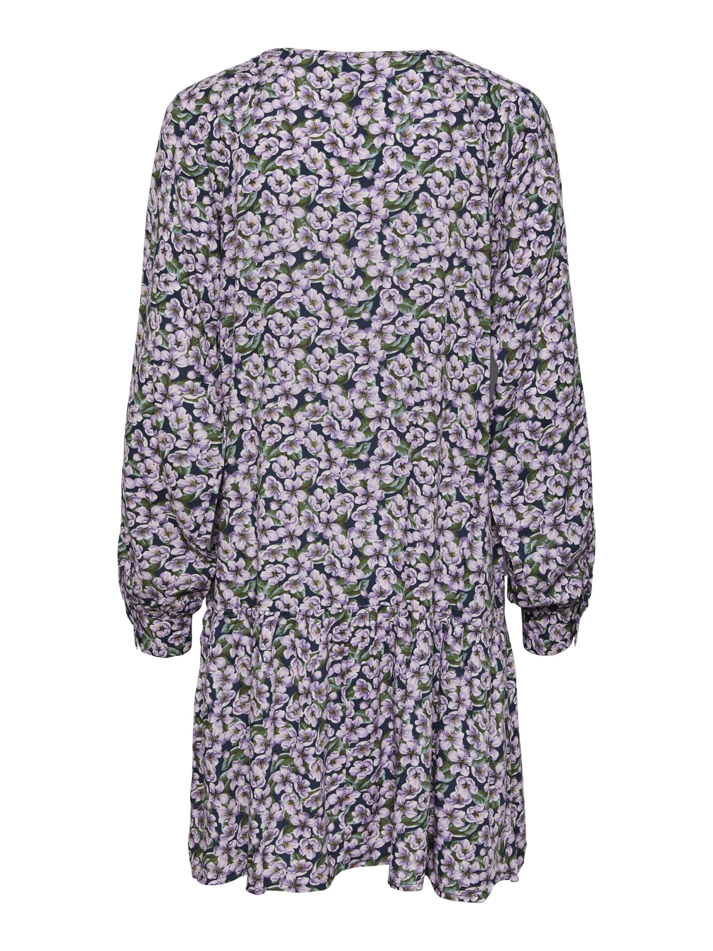 PIECES Šaty 'Alma' - Fialová