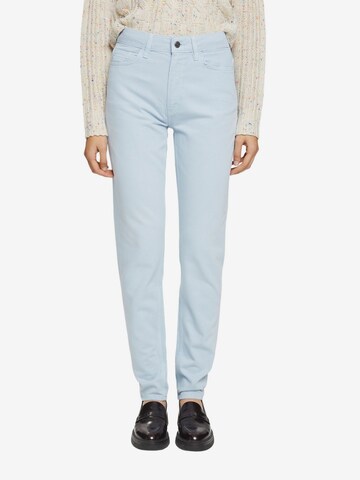 Coupe slim Pantalon ESPRIT en bleu : devant