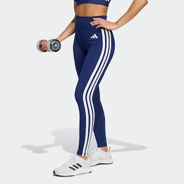 ADIDAS PERFORMANCE Skinny Sporthose in Blau