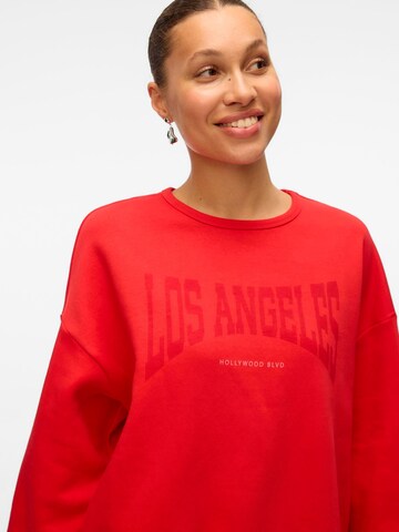 VERO MODA Sweatshirt 'VMMilla' i rød