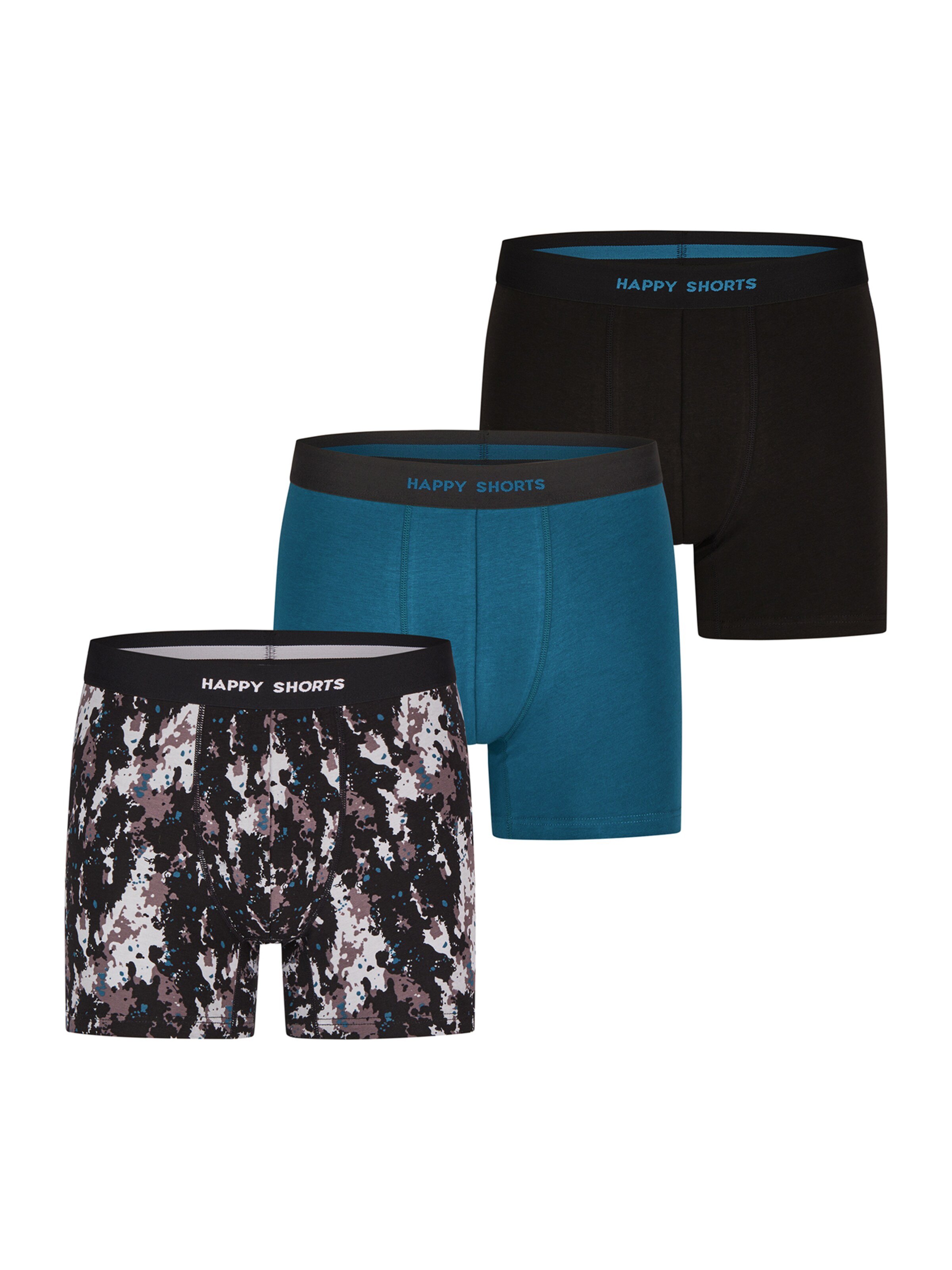 Happy Shorts Boxer shorts ' Jersey ' in Blue: front