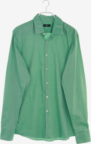 BOSS Black Button Up Shirt in XS in Green: front